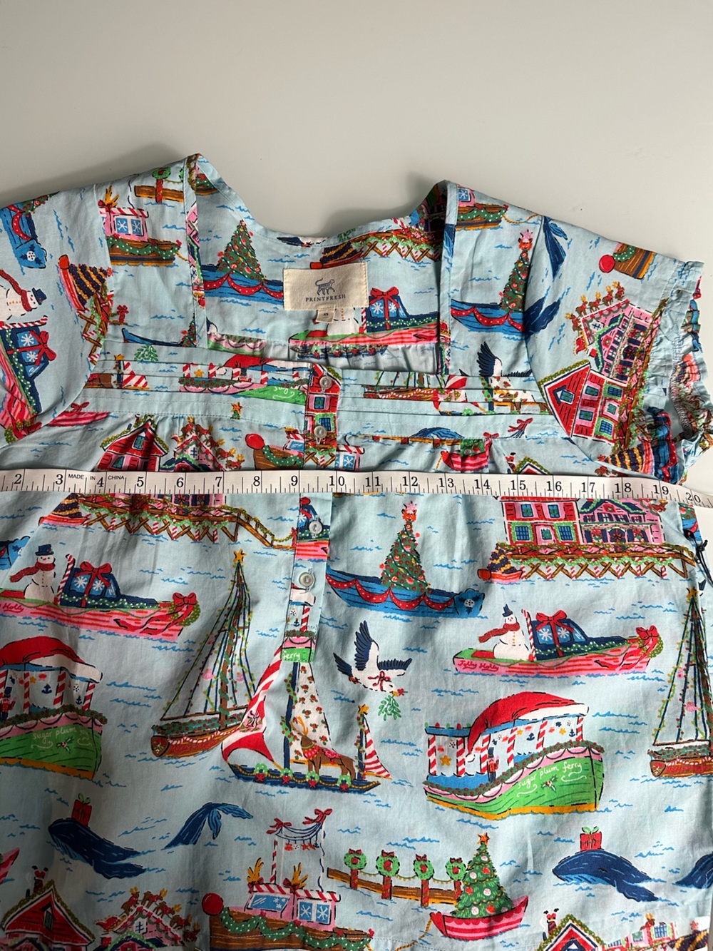 NWT Printfresh Sugar Plum Ferry Pajama Set XS Organic Cotton Christmas Holiday - Picture 11 of 14